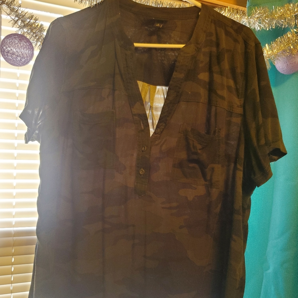 Torrid camo top